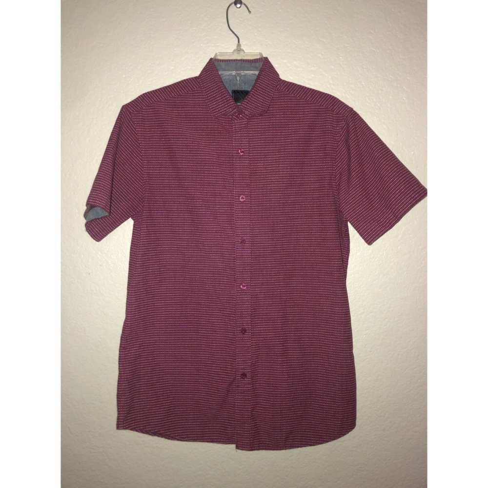 Red Casual Button Down